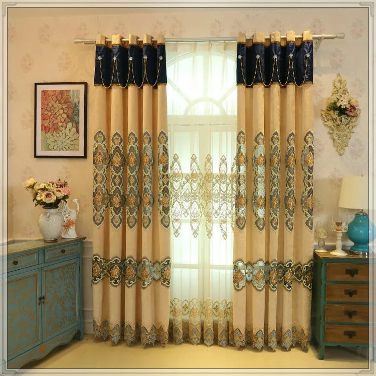 Elegant Velvet Embroidery Turkish Curtains From Factory - Buy Turkish ...