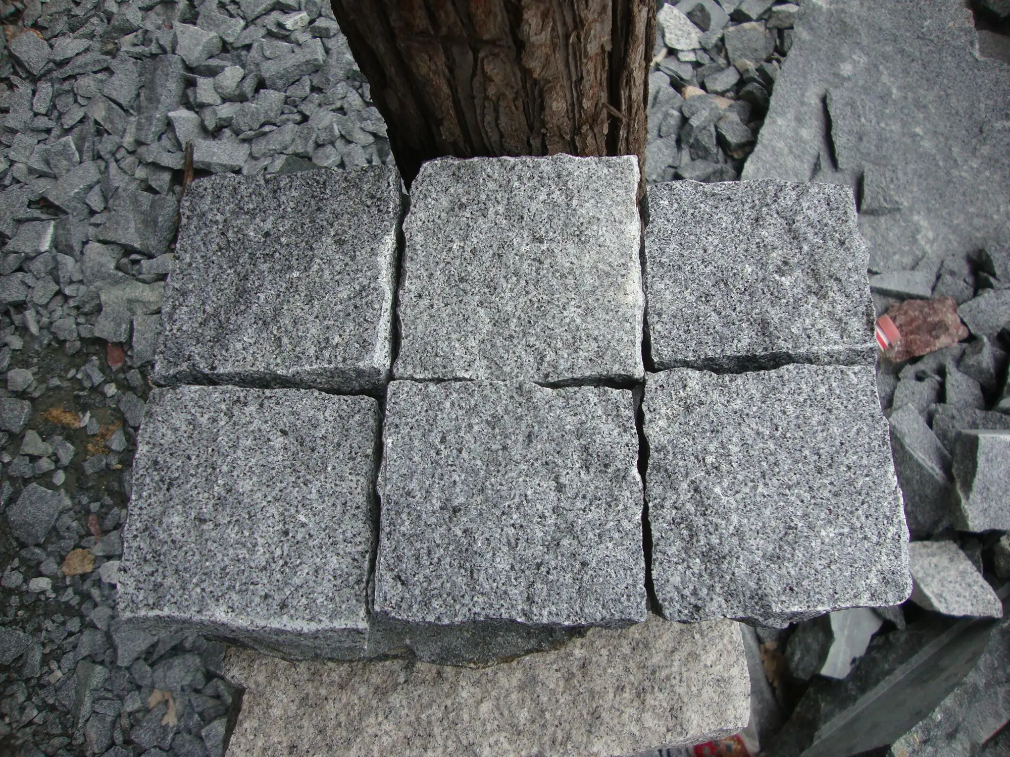 G654 Driveway Granite Cube Stone Cheap Patio Paver Stones For Sale Granite Paving Stone