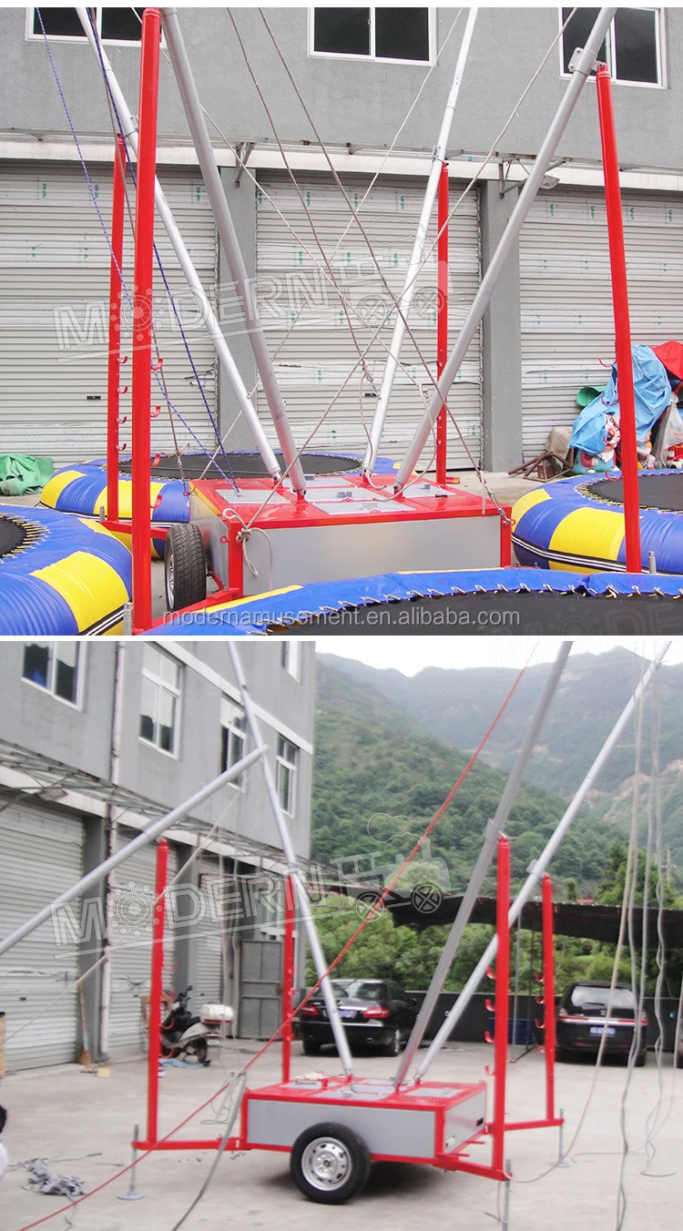 Hot Sale Theme Park Attraction Adult Bungee Jumping Trampoline Machine