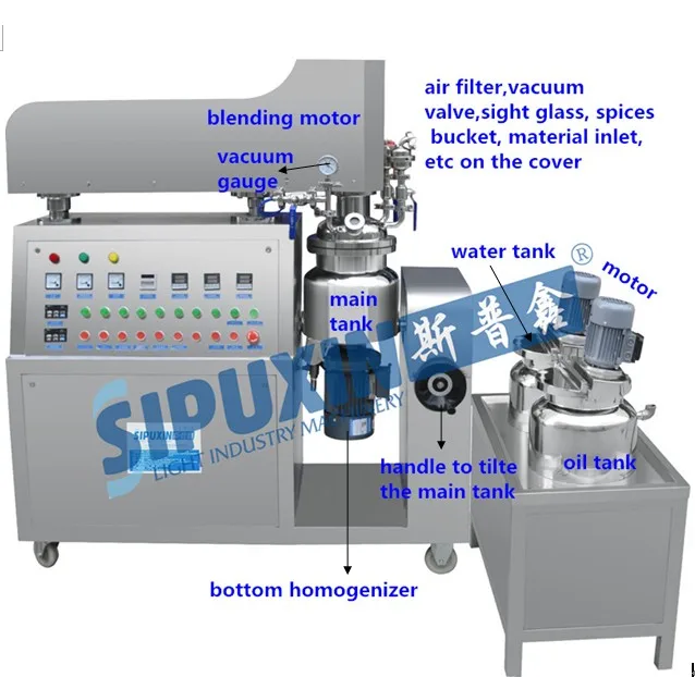 vacuum homogenizer emulsify machine