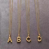 Fashion latest metal 24K gold alphabets letter pendant designs