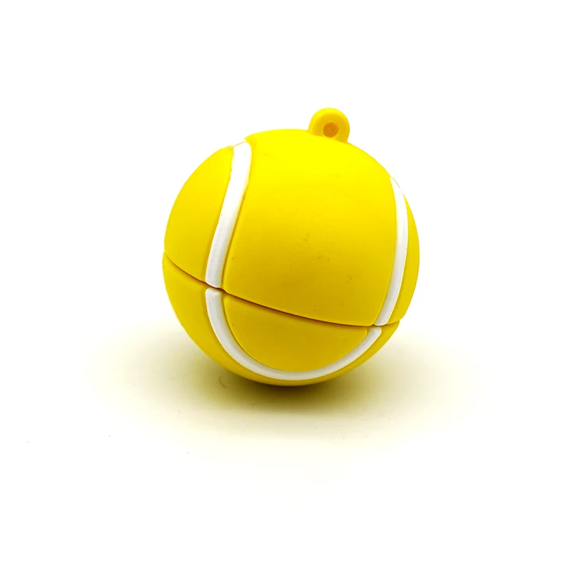 Funny Promotion sports tennis 2.0 usb Memory Stick pvc u disks gift 16gb 32gb 64gb Ball Model Flash Drive