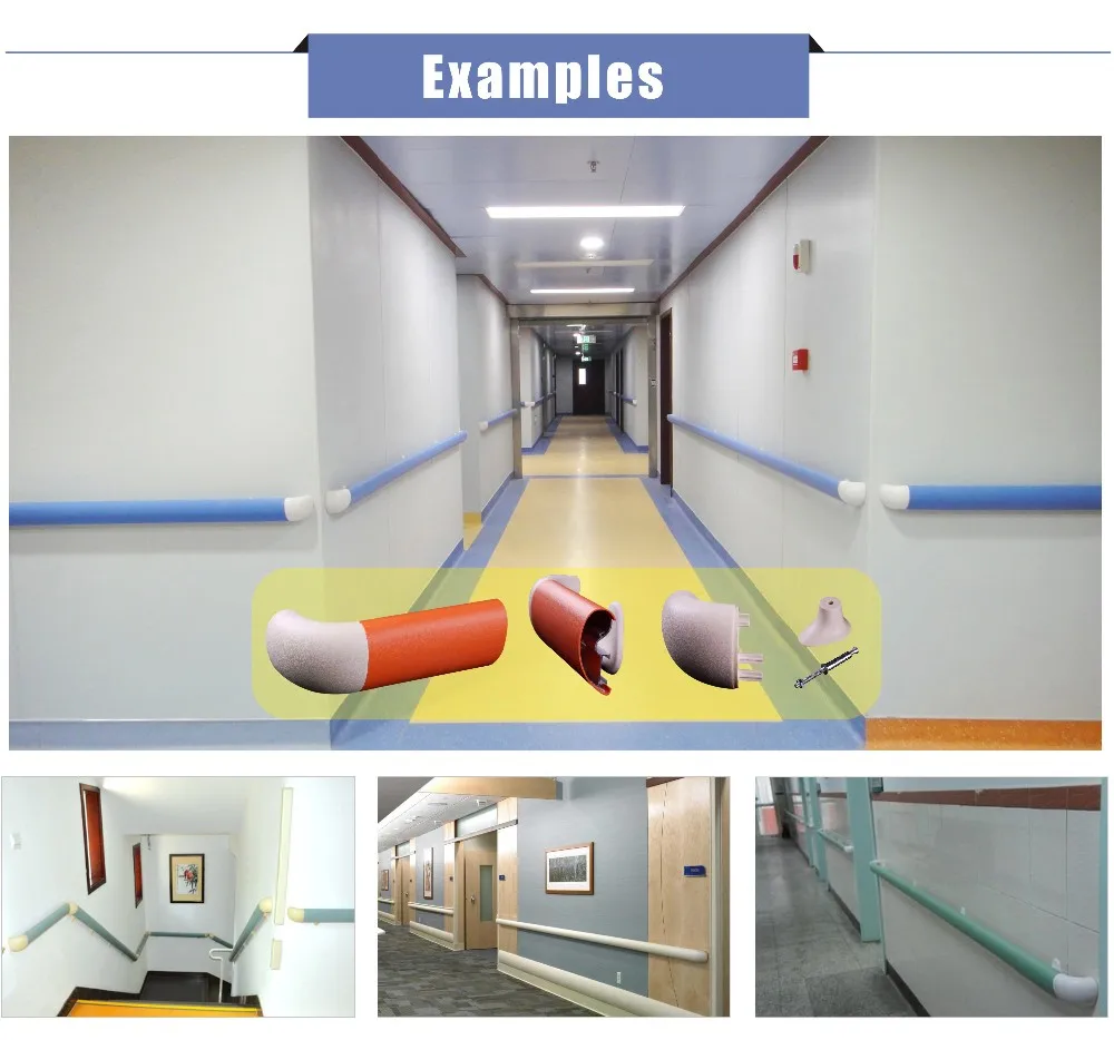 89mm Fire Retardant Hospital Corridor Handrail Protection Cover Buy