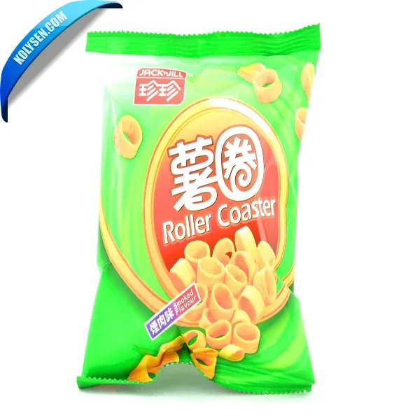 KOLYSEN Packaging Bag Custom Printed Potato Chips Plastic Food PE Snack Heat Seal Gravure Printing Shrink Bag Moisture Proof