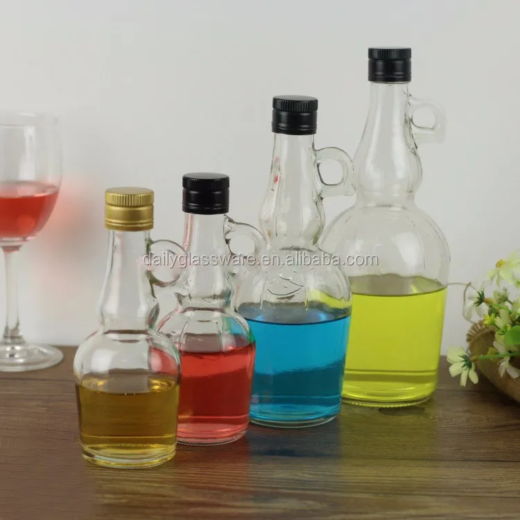 Daily 150 250 500ml Square Glass Olive Oil Bottle Vinegar Sauce Bottle