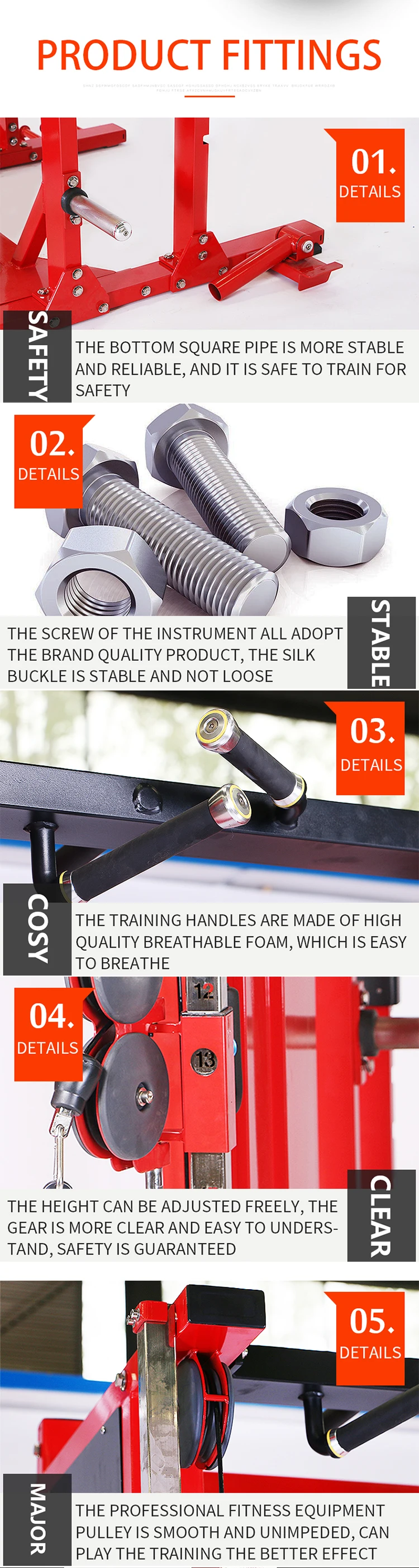 squat rack for training gym fitness equipment