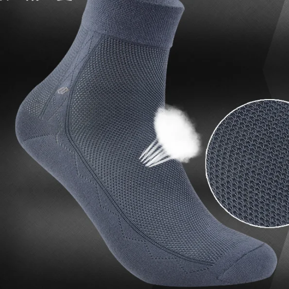 Men's socks summer net thin combed cotton men's tube business odorless boneless socks