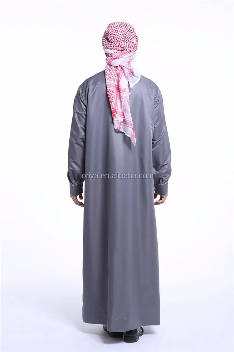 Kualitas Tinggi Mens Arab Jubah/thobe/jubah Katun Pria 