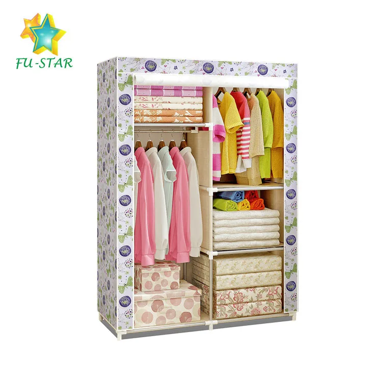 Modern Collapsible Cheap Folding Smart Home Fabric Wardrobe