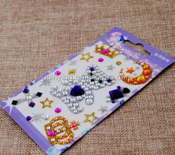 Diy Sticking Self Adhesive Colorful Acrylic Pearl Beads Stone