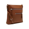 High Quality Men's Calfskin Leather Messenger Bag Stylish Cross Body Shoulder Bag with Adjustable shoulder strap