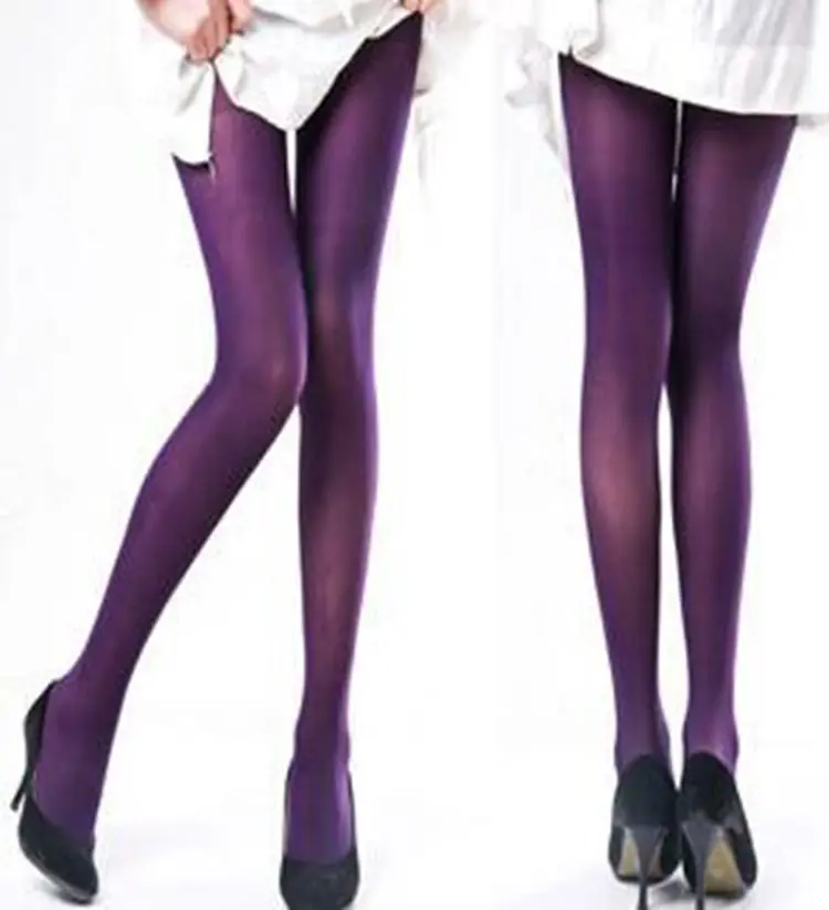 Opaque Pantyhose Coloured Tights 50d Women Seamless Legs Ladies Seamed Buy Thigh High Silk