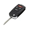 High quality 3 + 1 4 button modified folding remote key shell replacement for chrysler 300c key