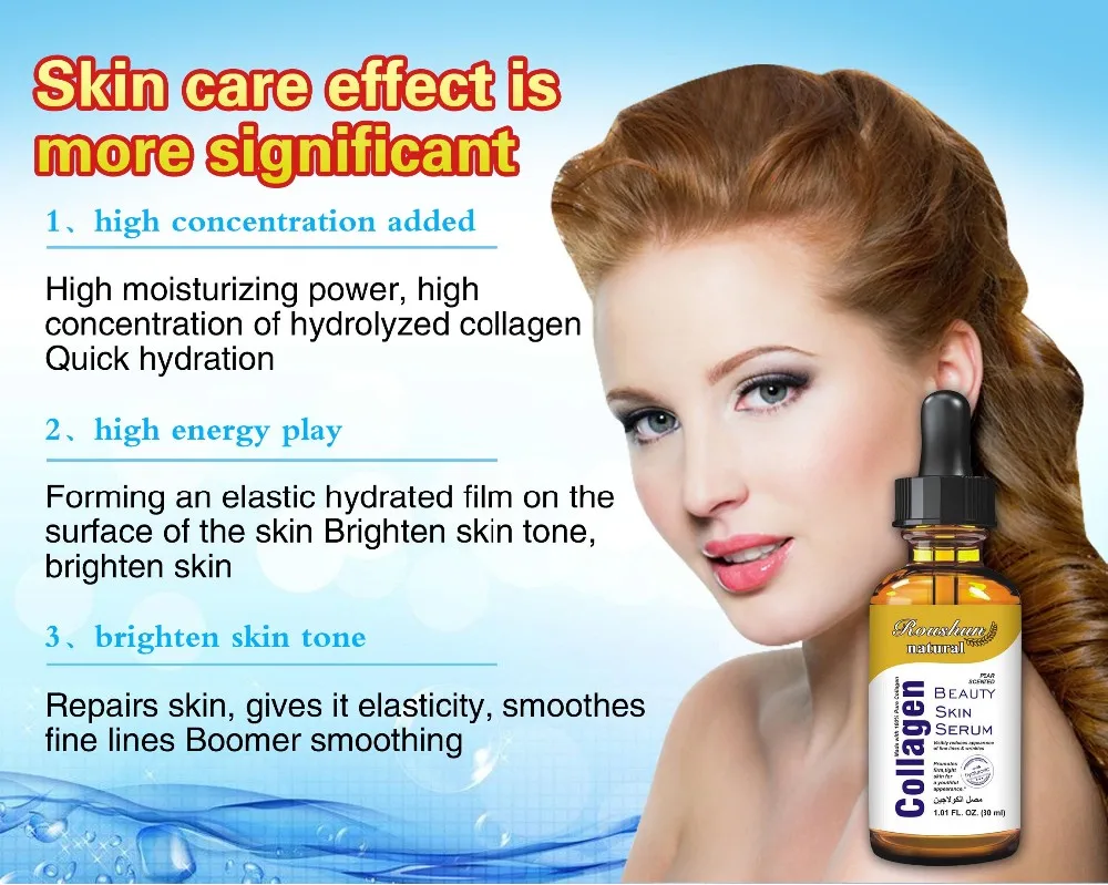 roushun natural collagen beauty skin serum