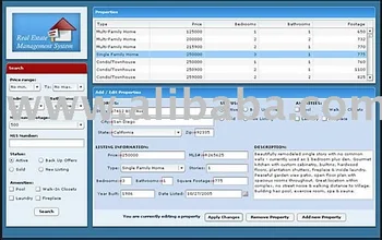 Dissertation in real estate management system