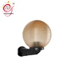 China manufacturers outdoor indoor hotel lobby stair led bedside opal golden plastic pmma globe wall mount reading lamp