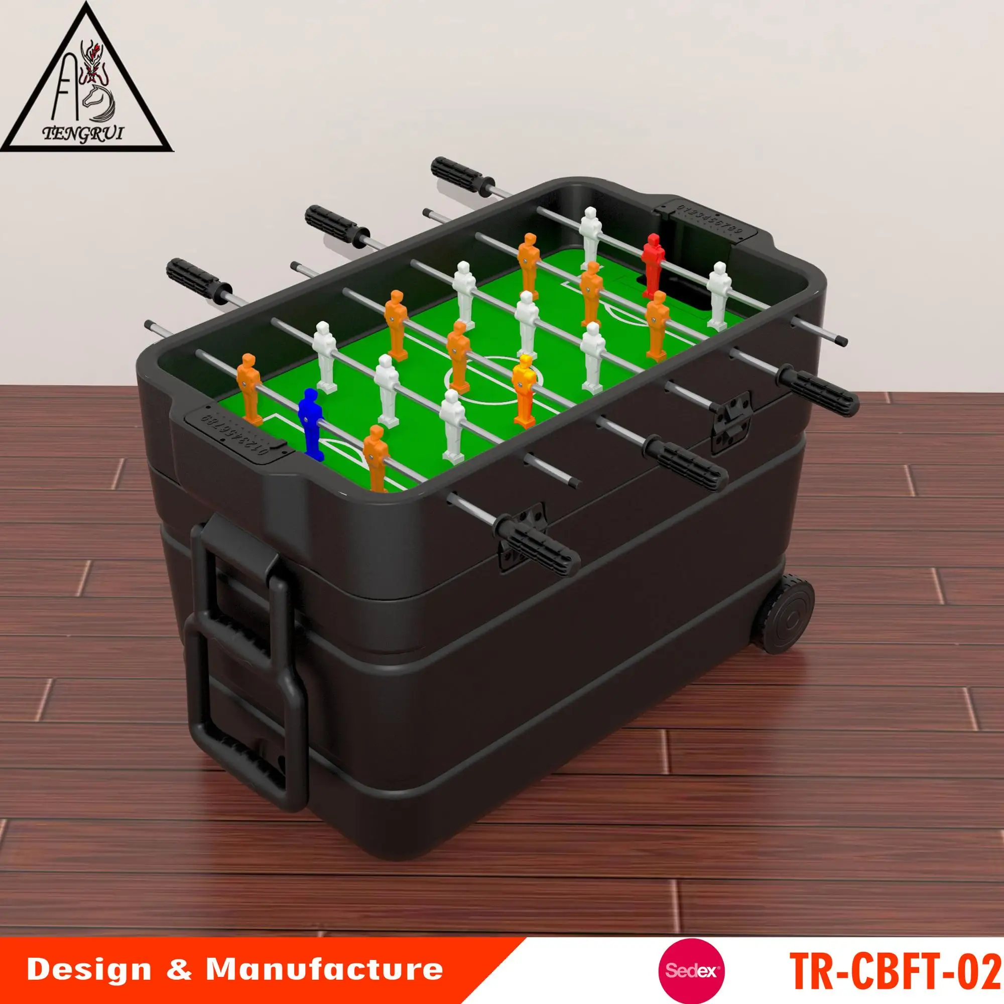 2023 New Designed Ice Chest Cooler With Mini Table Foosball Sport Game
