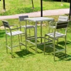 All Weather Aluminium Poly Wood Pub High Outdoor Bar Set