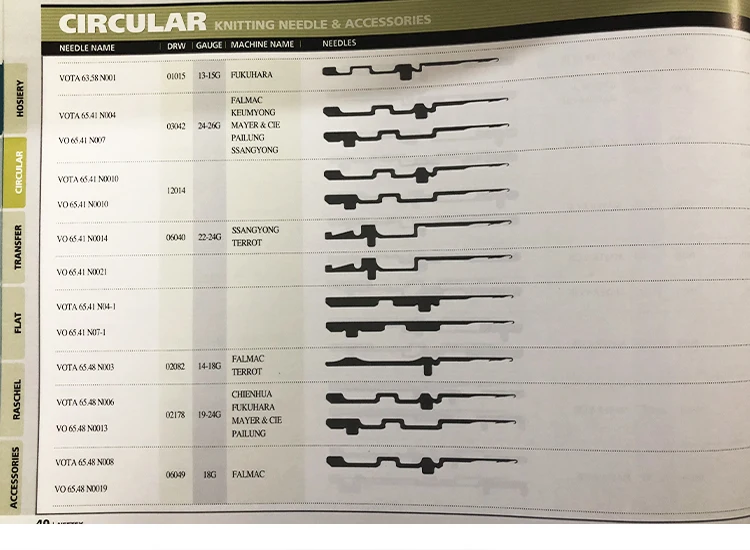 Knitting Needles Knitting Machine Needles Vosaspec 136.133100/02 Buy
