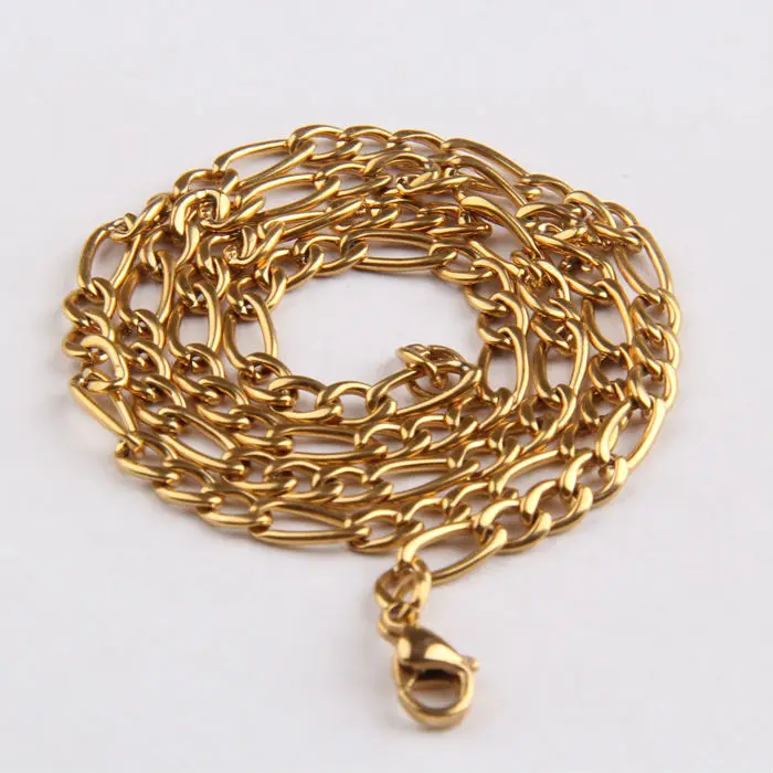 18k Real Gold Plated Stainless Steel Chain Necklace Fit Pendant Buy