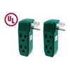 3 AC Outlet Grounded Wall Tap Adapter