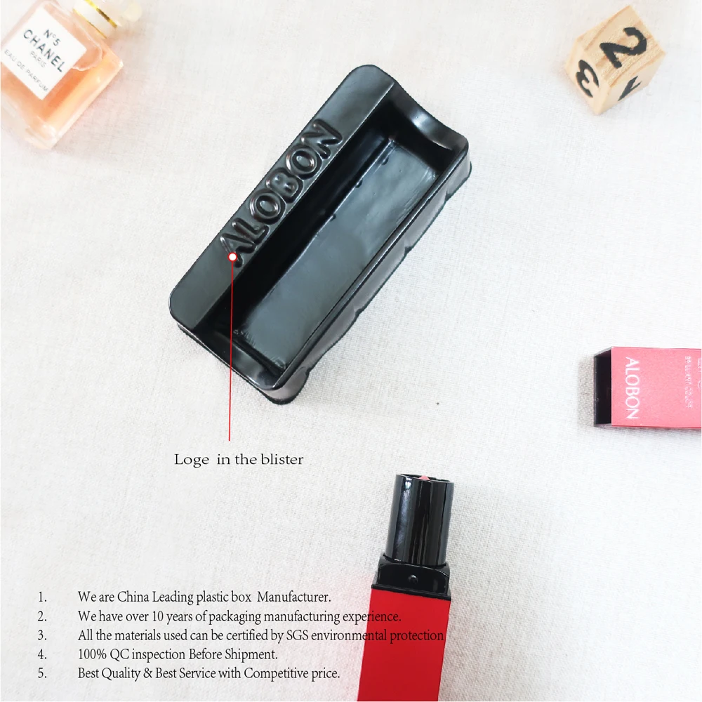 New Design Customized Plastic Packaging Blister Pack Display For Lip