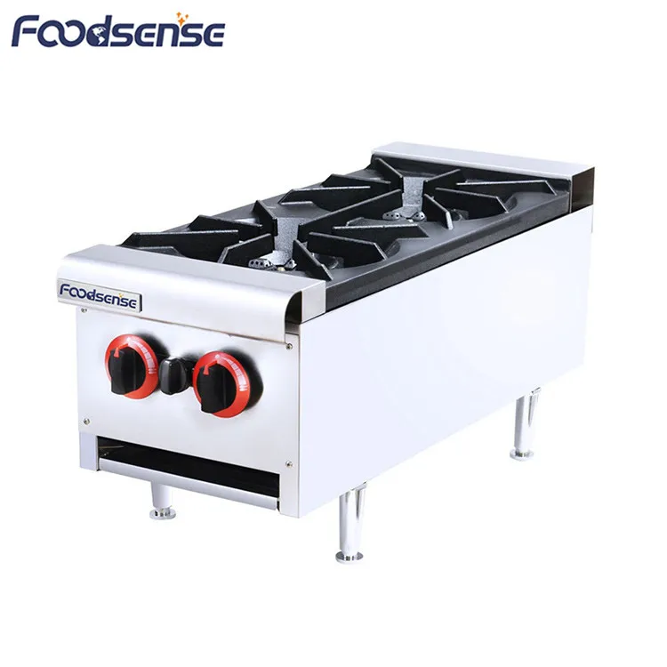 Restaurant Used 2 Burner Cooking Gas Stove 15 5kw Tabletop Gas