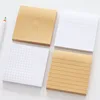 Pocket Memo Pad Mini Grid Pattern Kraft Paper Sticky Notes