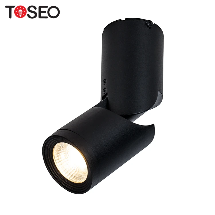 Indoor track down light surface mounted round 10w led cob spot light