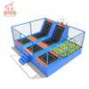 45 square meter trampoline blue frog trampoline commercial trampoline for sale