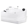 Scalloped Bathtub Acrylic Massage Surf Triangle Double Bathtub for bathroom