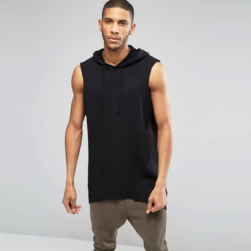 custom sleeveless hoodies