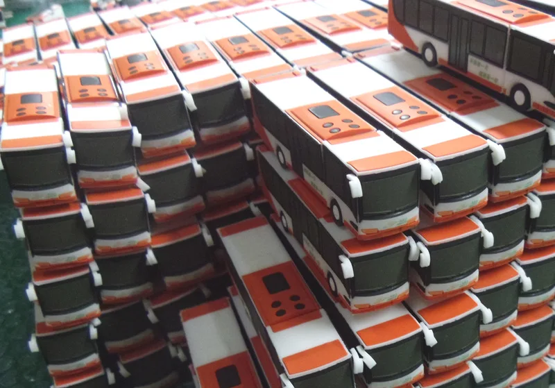 customized shape bus plastic PVC 128mb/512mb/1/2/4/8/16/32/64GB usb flash stick pendrives - ANKUX.COM