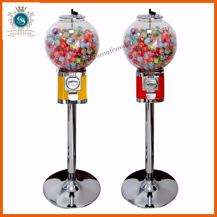 Large Globe Gumball Bubble Vending Machine With Removable Cash Box