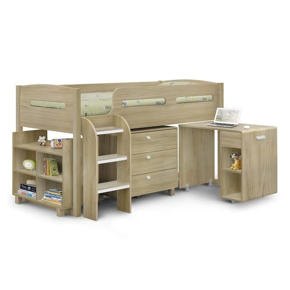 New Design Children Wood Melamine Board Single Sleeping Bed For Kids