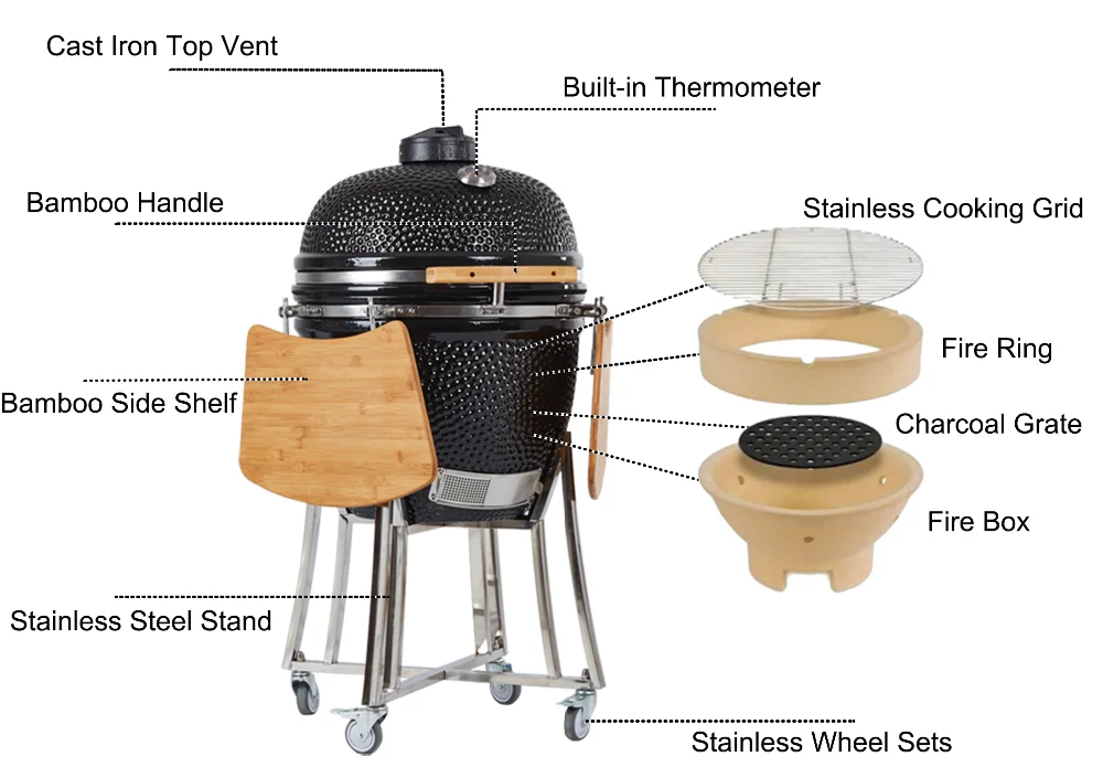 Topq Brand New Kamado Bbq Grill Used Accessory Buy Kamado Grill