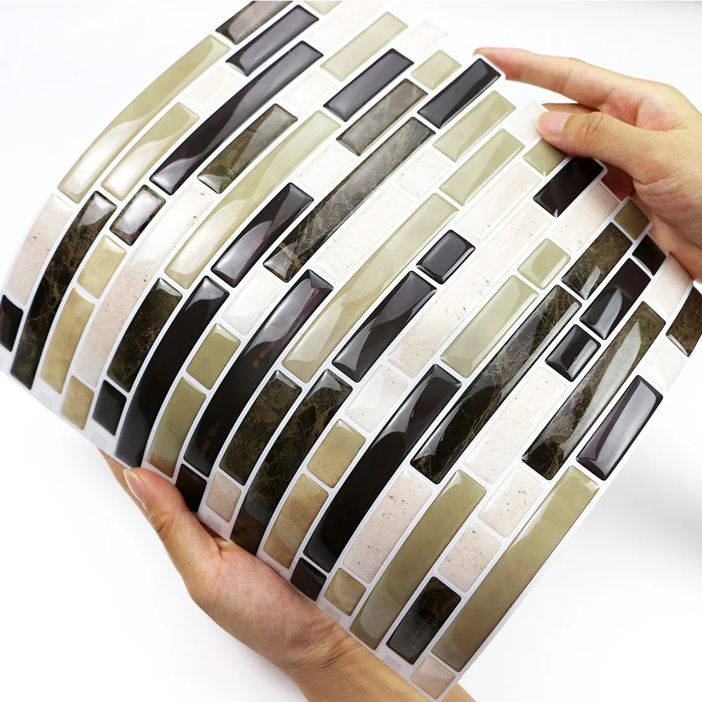 Mosaik Peel And Stick Tiles Removable Stick On 3d Mosaic Self Adhesive