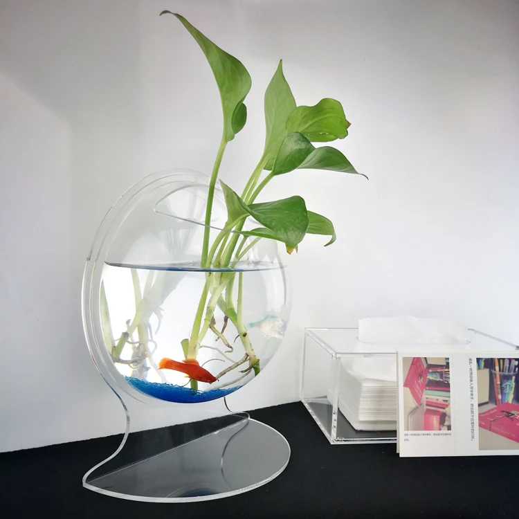 Plexiglass Round Shaped Clear Fish Tank Acrylic Aquarium Fish Wholesale