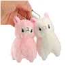 custom plush stuffed animal alpaca camel keychain