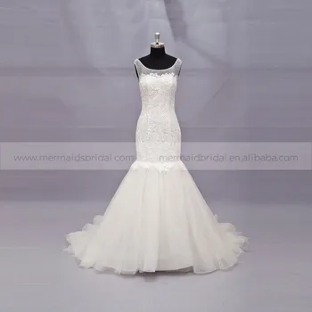 Scoop Neck Wedding Dress