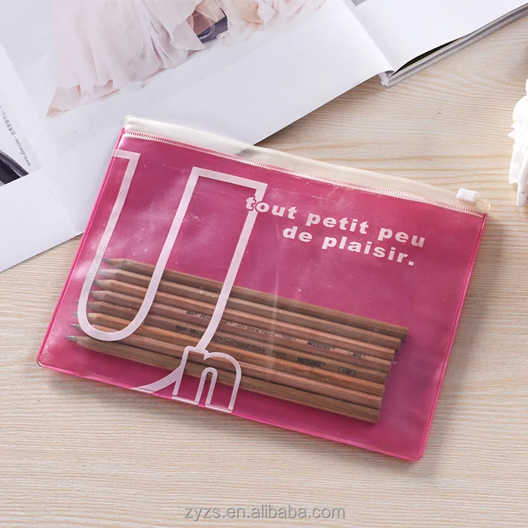 
Custom print PVC cheap transparent plastic clear a4 file folder 