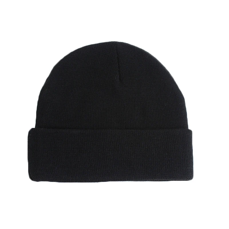 100% Acrylic Winter Warm Plain Blank Beanie Hat Custom Beanie - Buy ...