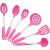 Stainless Steel Connection Comfortable Handle Eco-friendly Silicone Kitchen Utensils Kit Set Of 6pcs