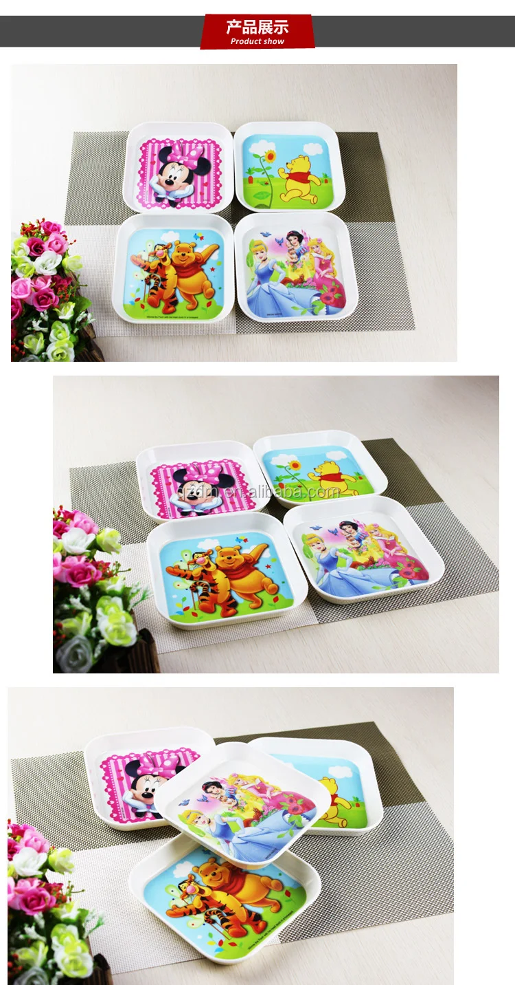 Melamine Small Tary Dessert Plate Candy Tray For Kids