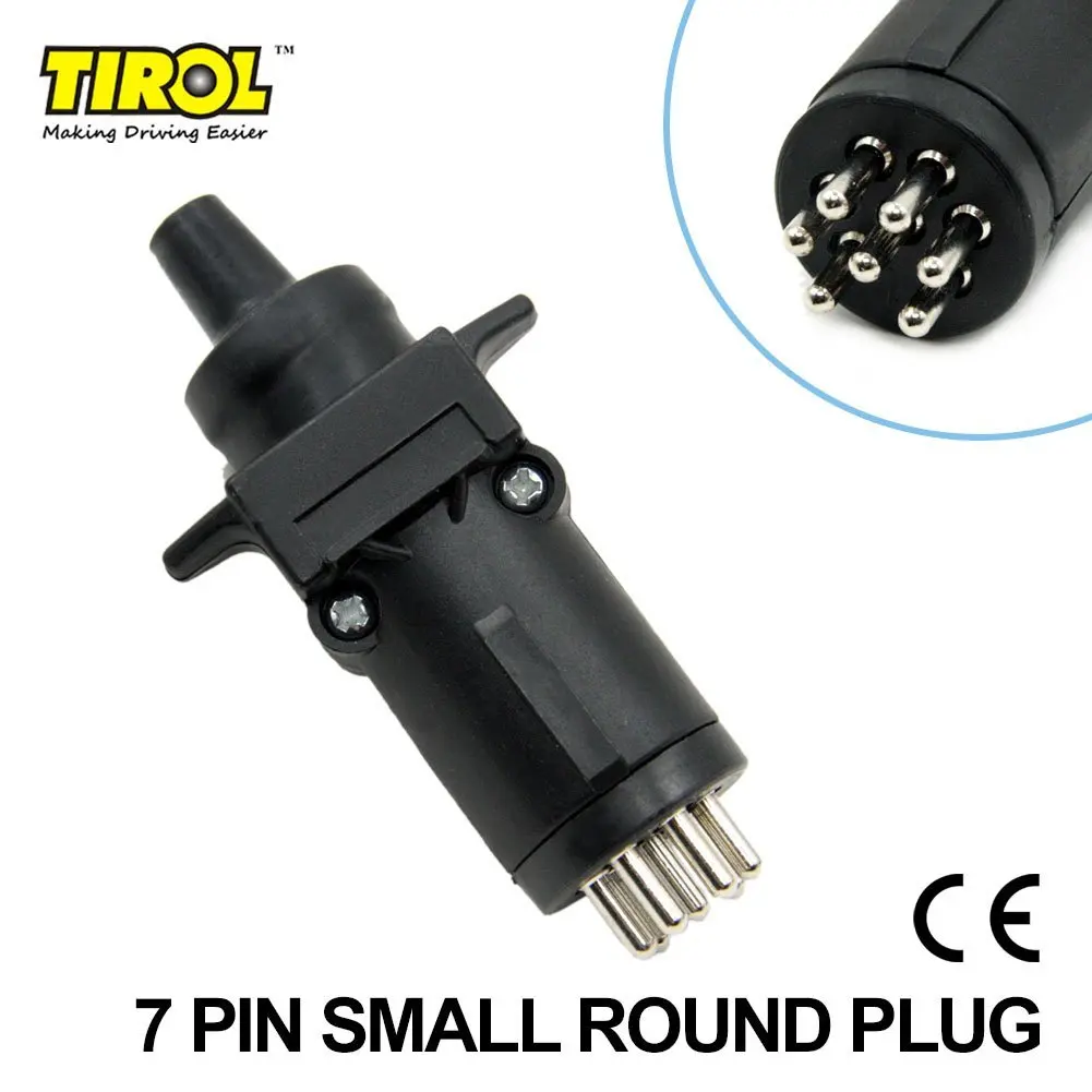 WINOMO 13 Pin to 7 Pin Trailer Wiring Connector Trailer Car Socket Electrics Converter Towing Plug