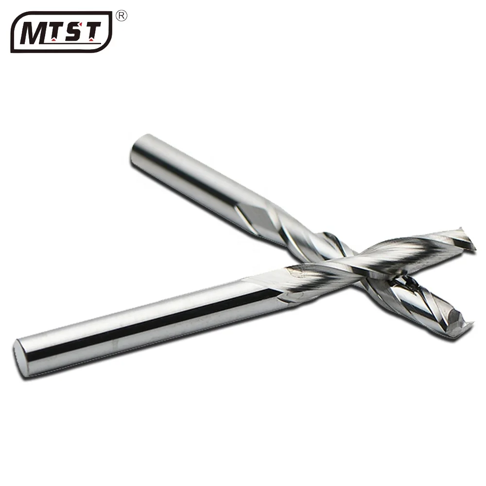 
3.175mm double flutes helix end milling cnc engraver carving wood carbide tools cutter 