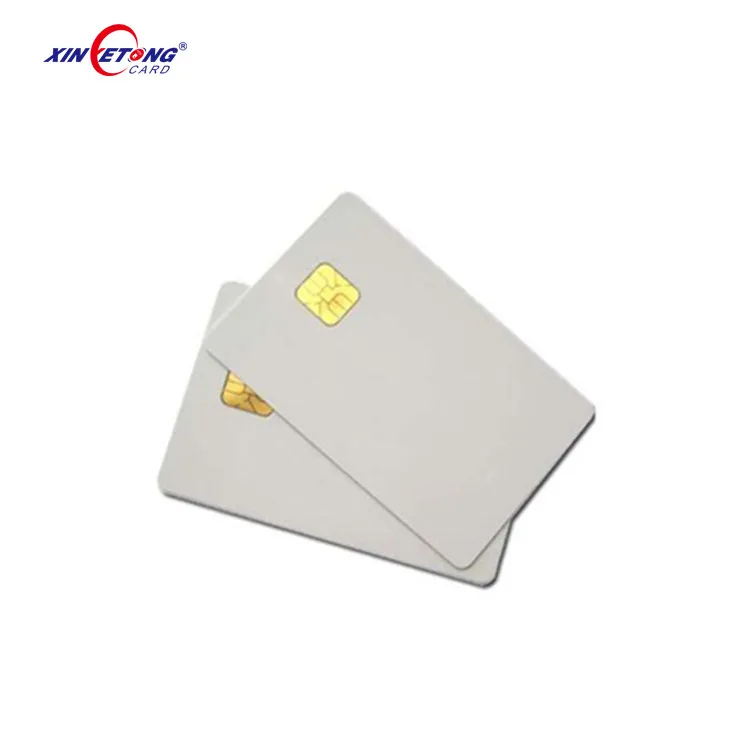 High Quality PVC RFID  Contact IC Smart Blank Card with sle 4442 Chip
