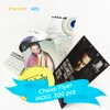 Cheap wholesale A5 210x148mm 300gsm glossy coated paper flyer printing with glossy lamination printing in shanghai