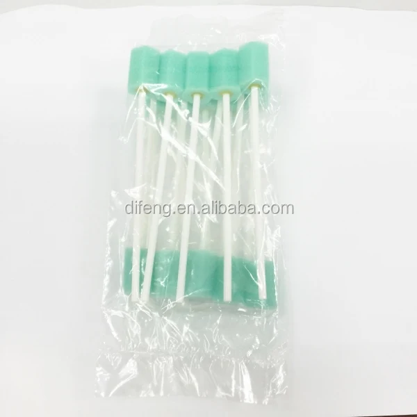 green teeth whitening foam sponge swab