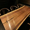 Luxury Quality Tiger Wood Grain Suar Wood Table